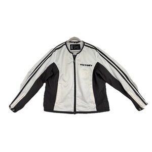 Victory Motorcycles Women’s 2XL Mesh Riding Jacket White Gray Zip Up